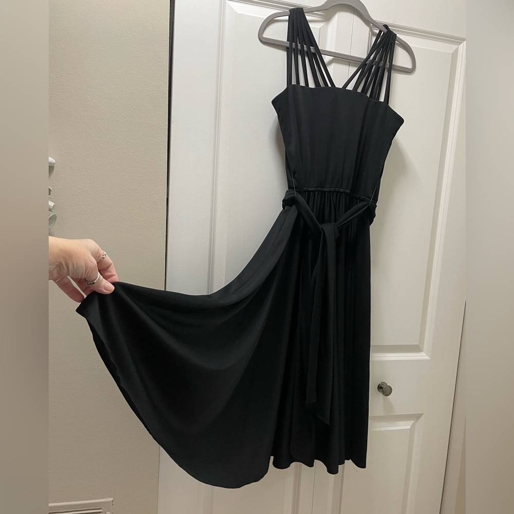 Beautiful vintage boutique black Dorothy Bullitt cocktail dress n/s medium fit